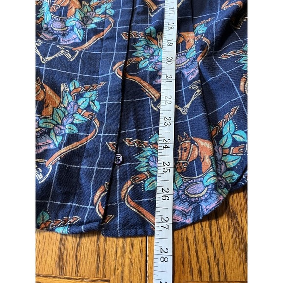 Vintage Millers‎ Sportific Kristin Equestrian Button Up Medium Horse 90's Fitted - Picture 8 of 8
